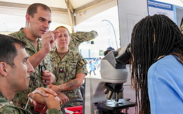 Navy and Marine Corps Force Health Protection Command and Navy Environmental and Preventive Medicine Unit TWO Staff Engage Future Innovators at Naval Air Station Oceana Airshow Science, Technology, Engineering, and Mathematics Event