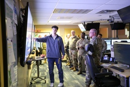 153rd Troop Command Liaison officers tour Emergency Operation Center