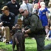 A Pentagon police K9 and handling officer at a recruiting event