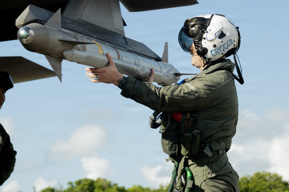 VMFA-225 conducts flight operations in Puerto Rico