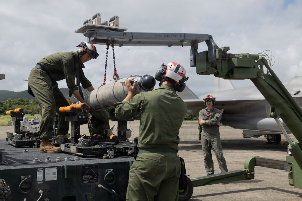 VMFA-225 conducts flight operations in Puerto Rico