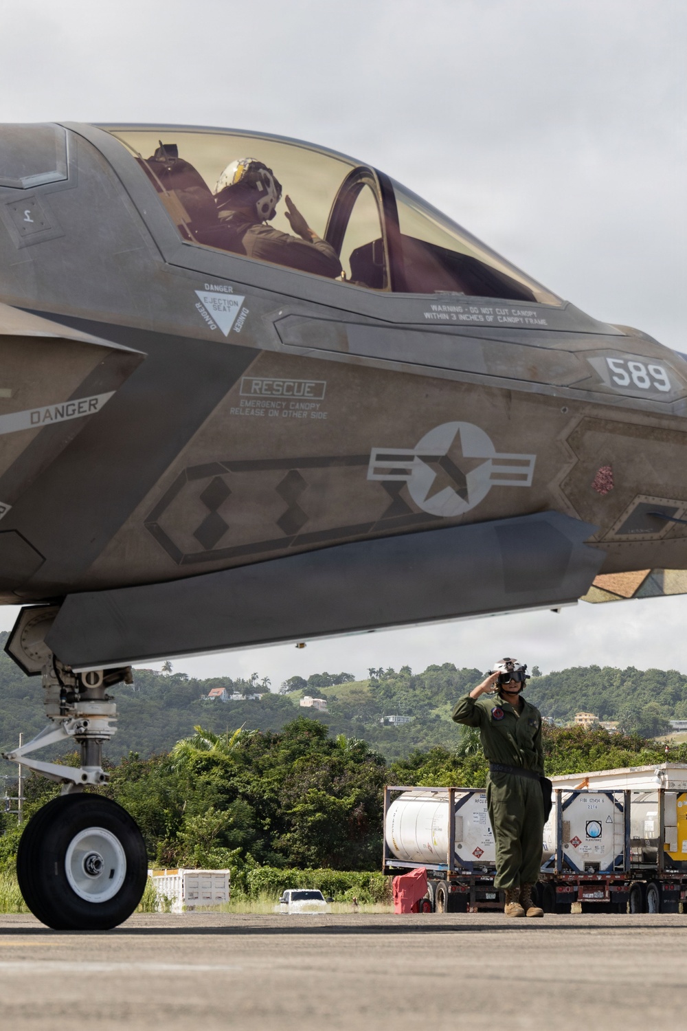 VMFA-225 conducts flight operations in Puerto Rico