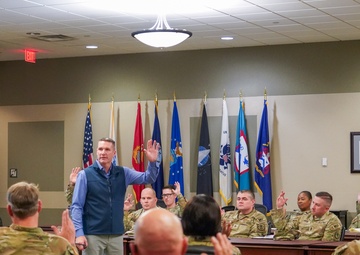 An NCOPD brief was given by Retired Sgt. Maj. of the Army Daniel A. Dailey on Fort Leavenworth