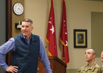 An NCOPD brief was given by Retired Sgt. Maj. of the Army Daniel A. Dailey on Fort Leavenworth