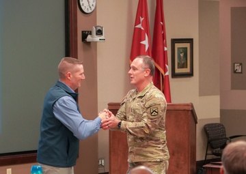 An NCOPD brief was given by Retired Sgt. Maj. of the Army Daniel A. Dailey on Fort Leavenworth