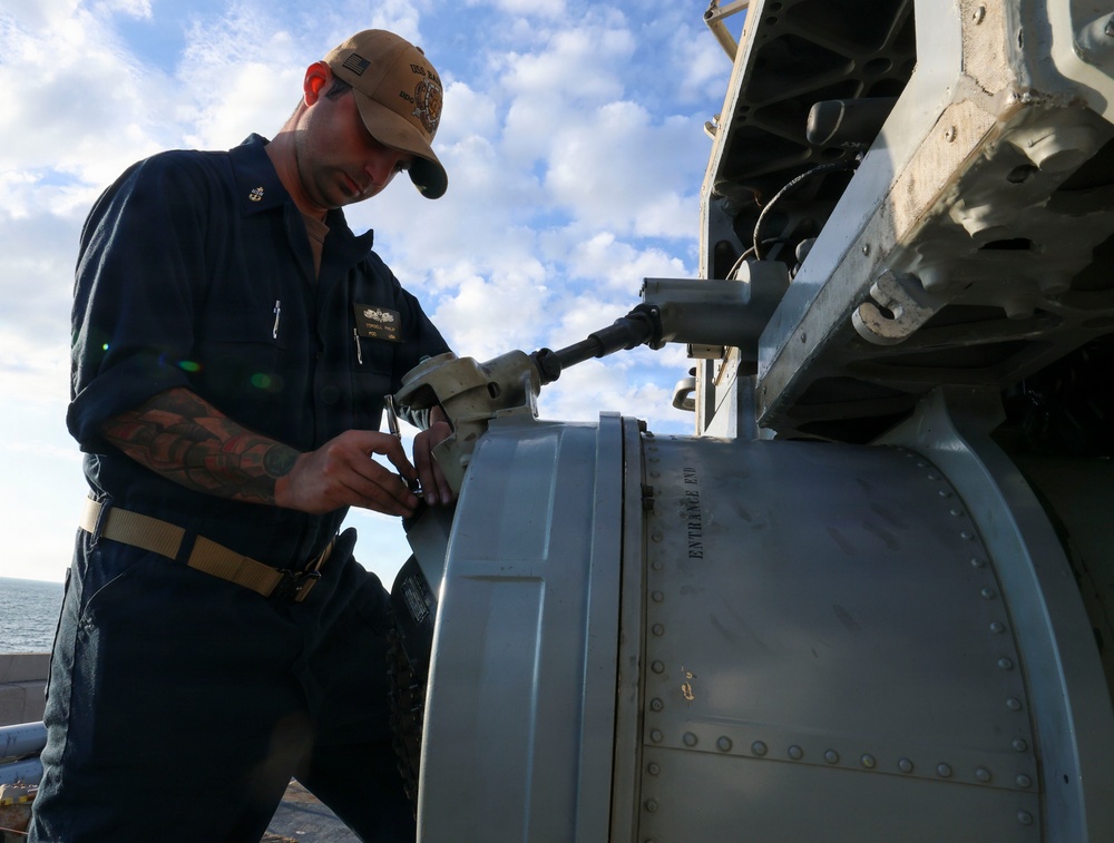 USS Bainbridge (DDG96) Mid-Deployment Voyage Repairs