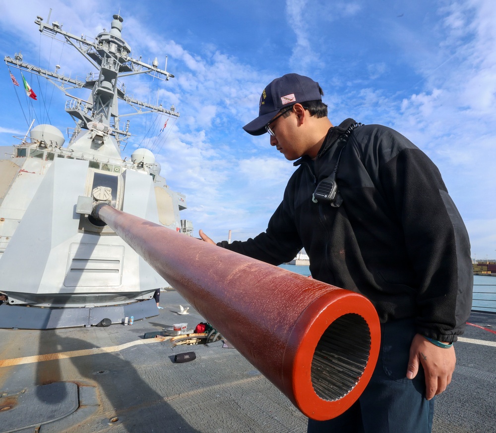 USS Bainbridge (DDG96) Mid-Deployment Voyage Repairs