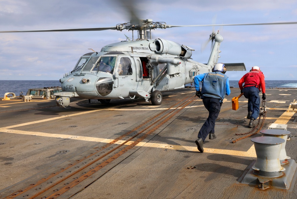 USS Bainbridge (DDG96) Flight Quarters