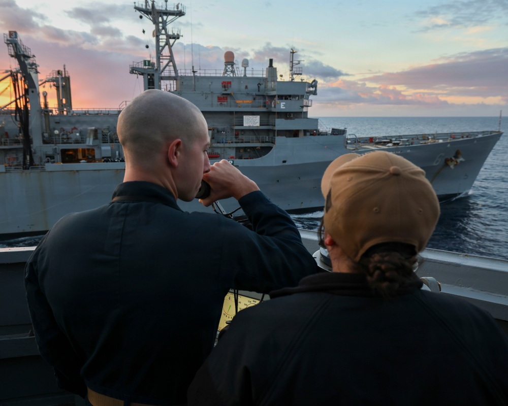 USS Bainbridge (DDG96) Replenishment-at-Sea