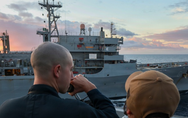 USS Bainbridge (DDG96) Replenishment-at-Sea