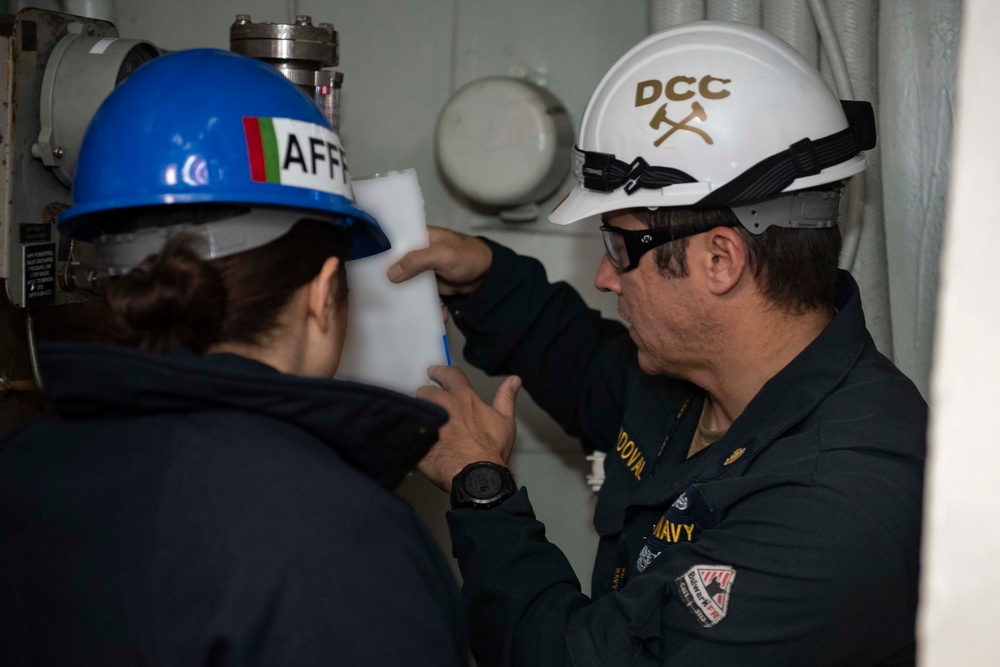 Ronald Reagan Sailors Test Firefighting Stations