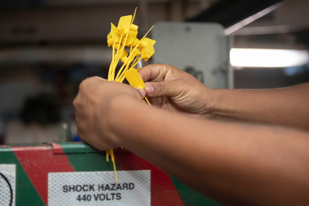 Ronald Reagan Sailors Test Firefighting Stations