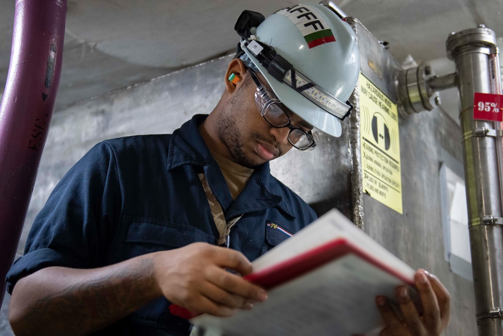 Ronald Reagan Sailors Test Firefighting Stations