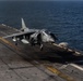 22nd MEU(SOC) | AV-8B Harrier IIs Conduct Flight Operations on USS Iwo Jima
