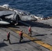 22nd MEU(SOC) | AV-8B Harrier IIs Conduct Flight Operations on USS Iwo Jima