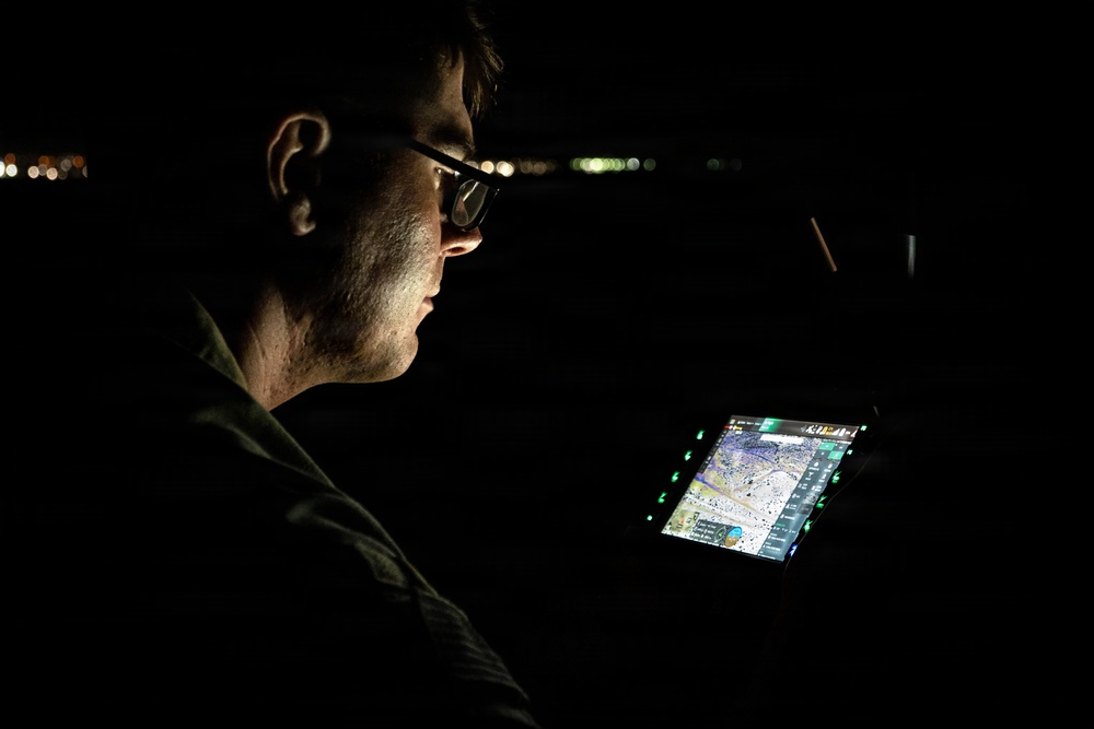 First Team trains on sUAS night flights for NTC rotation 26-02