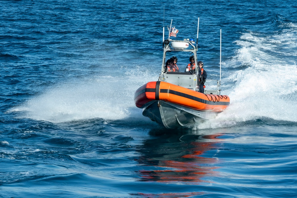 Coast Guard Cutter Terrell Horne (WPC 1131) conducts patrol for Operation Border Trident