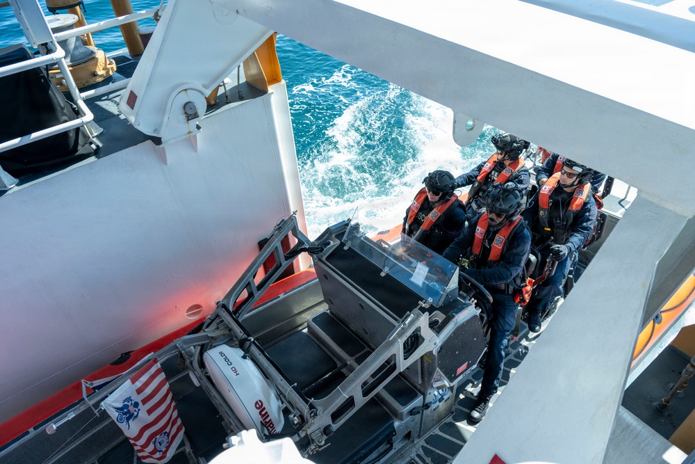 Coast Guard Cutter Terrell Horne (WPC 1131) conducts patrol for Operation Border Trident