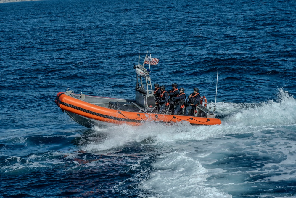 Coast Guard Cutter Terrell Horne (WPC 1131) conducts patrol for Operation Border Trident