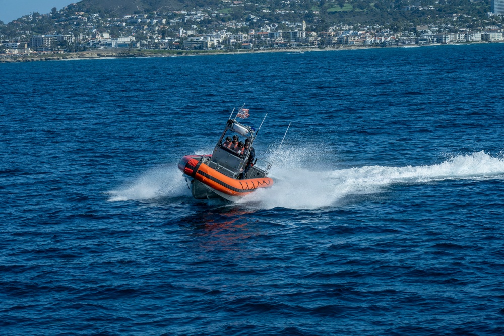 Coast Guard Cutter Terrell Horne (WPC 1131) conducts patrol for Operation Border Trident