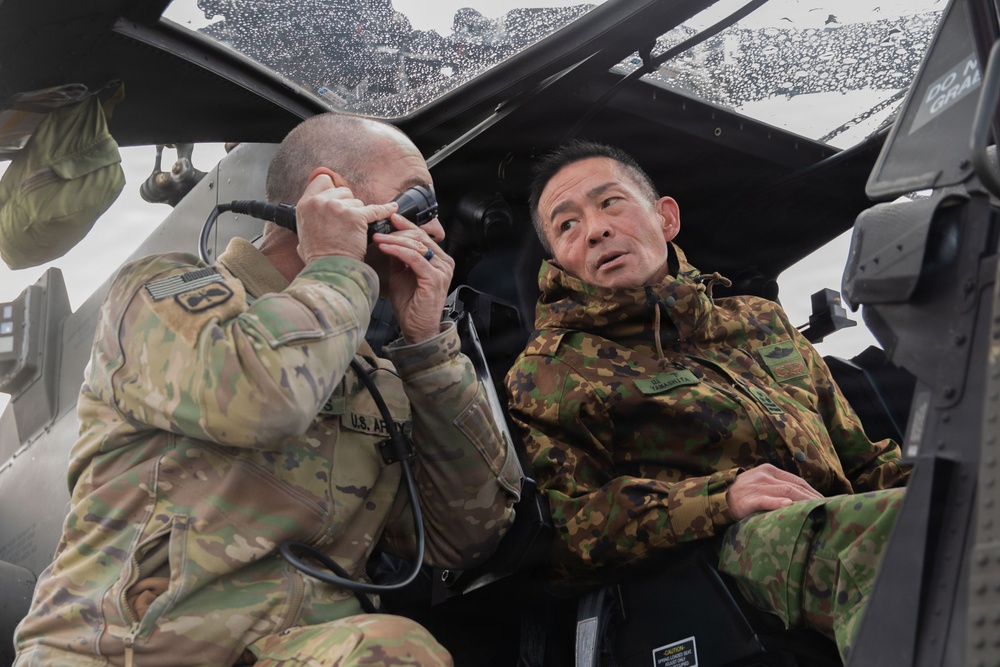 16th CAB shows the Japanese Ground Self-Defense Force AH-64 Apaches