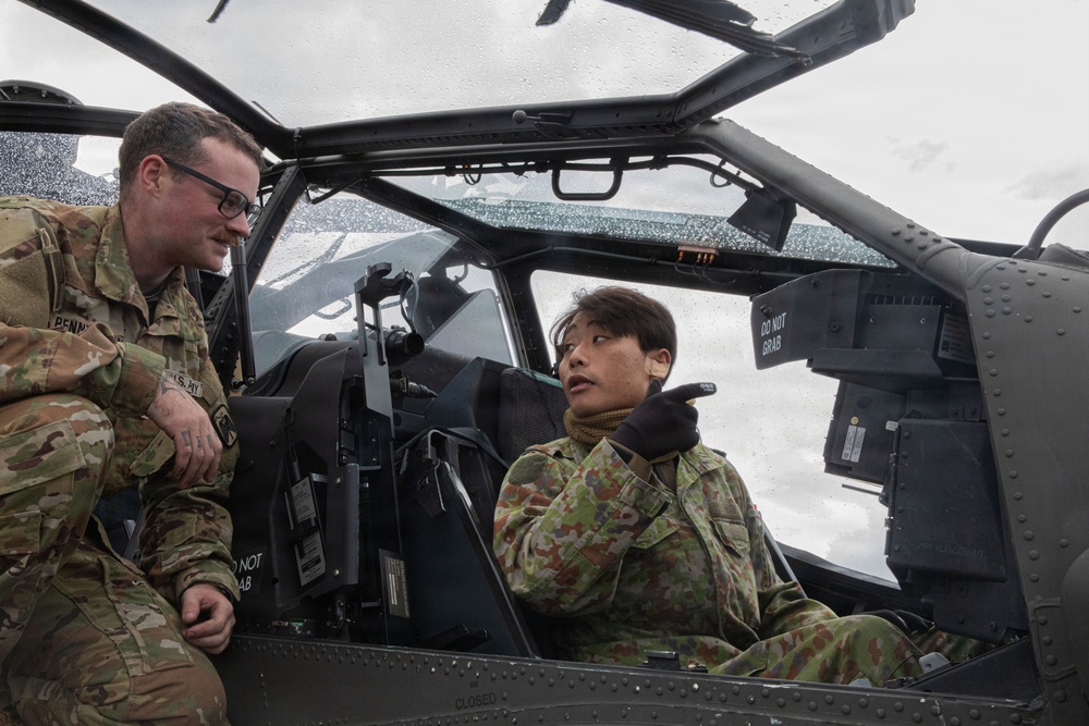 16th CAB shows the Japanese Ground Self-Defense Force AH-64 Apaches