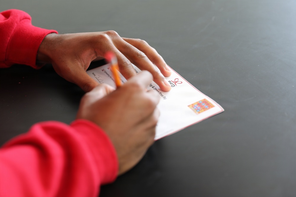 D.C. National Guard Counterdrug Partners with Ballou STAY Students During Red Ribbon Week