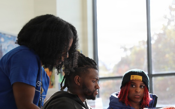 D.C. National Guard Counterdrug Partners with Ballou STAY Students During Red Ribbon Week