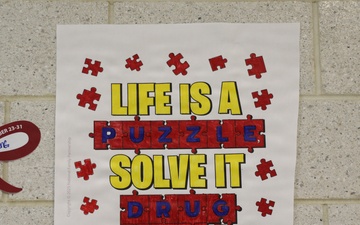 D.C. National Guard Counterdrug Partners with Ballou STAY Students During Red Ribbon Week