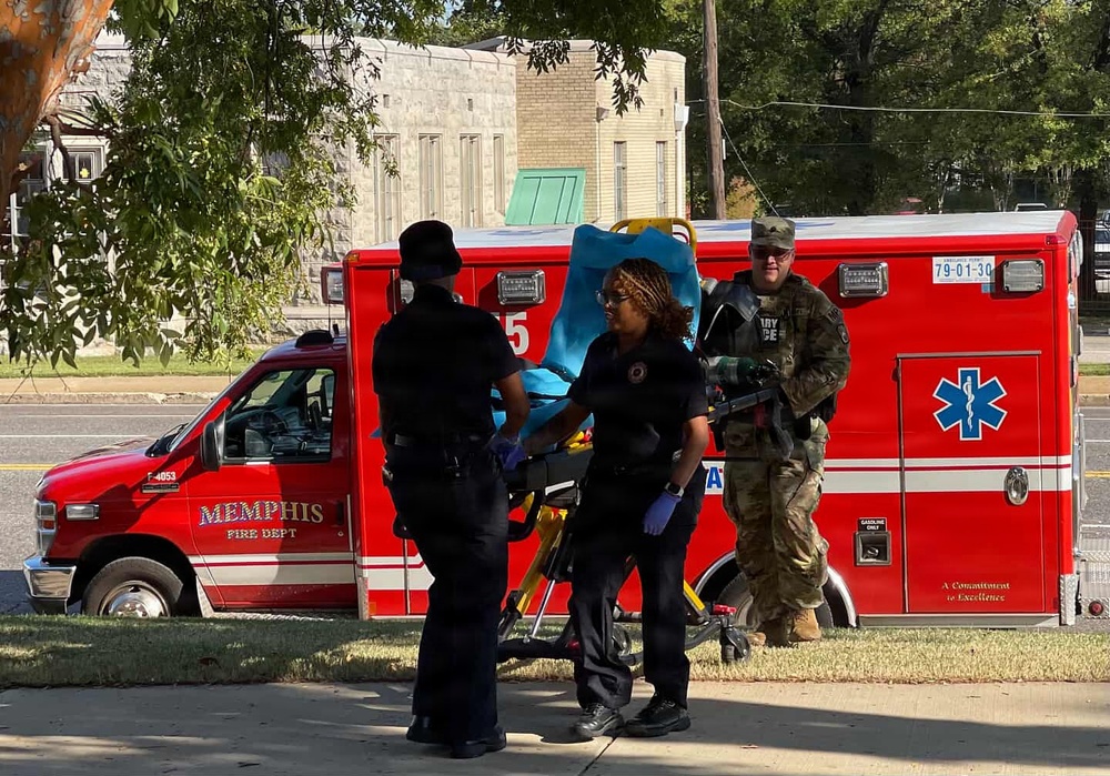 Tennessee National Guard assists Memphis Fire Department