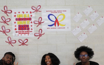 D.C. National Guard Counterdrug Partners with Ballou STAY Students During Red Ribbon Week
