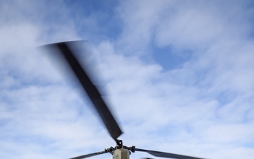 AKOM airlifts building supplies during Operation Halong Response