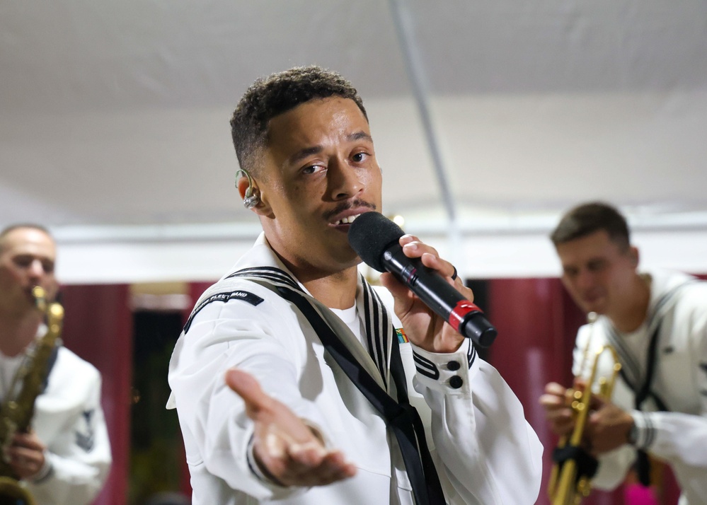 Pacific Partnership 2025 Multinational Band Performs at the Waterfront Night Market