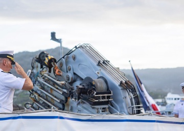 Multinational Service Members and Samoa Locals Honor the Pacific Partnership 2025 Samoa Mission During a Closing Ceremony