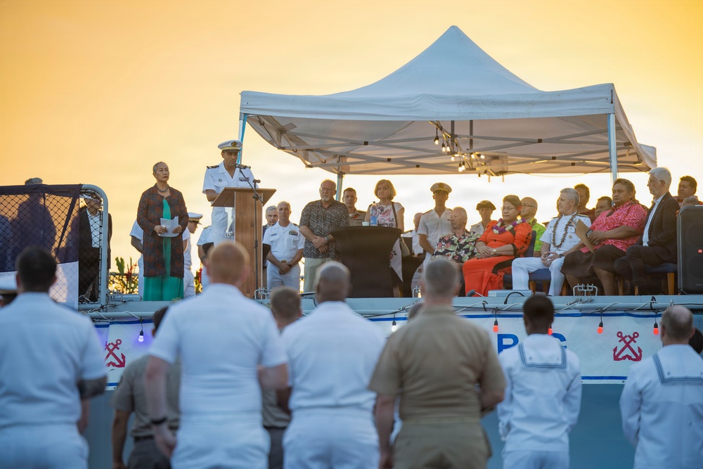 Multinational Service Members and Samoa Locals Honor the Pacific Partnership 2025 Samoa Mission During a Closing Ceremony