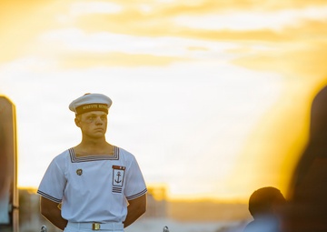 Multinational Service Members and Samoa Locals Honor the Pacific Partnership 2025 Samoa Mission During a Closing Ceremony