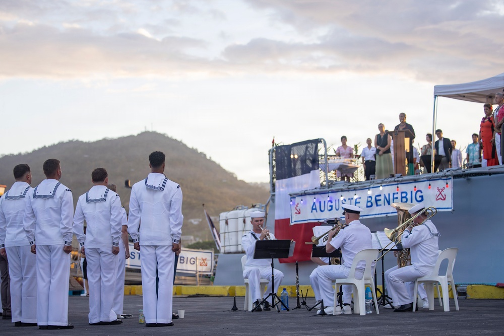 Multinational Service Members and Samoa Locals Honor the Pacific Partnership 2025 Samoa Mission During a Closing Ceremony
