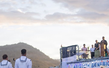 Multinational Service Members and Samoa Locals Honor the Pacific Partnership 2025 Samoa Mission During a Closing Ceremony