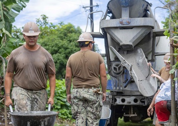 Pacific Partnership 2025 Sailors Perform Renovations at Magaiagi Elementary School