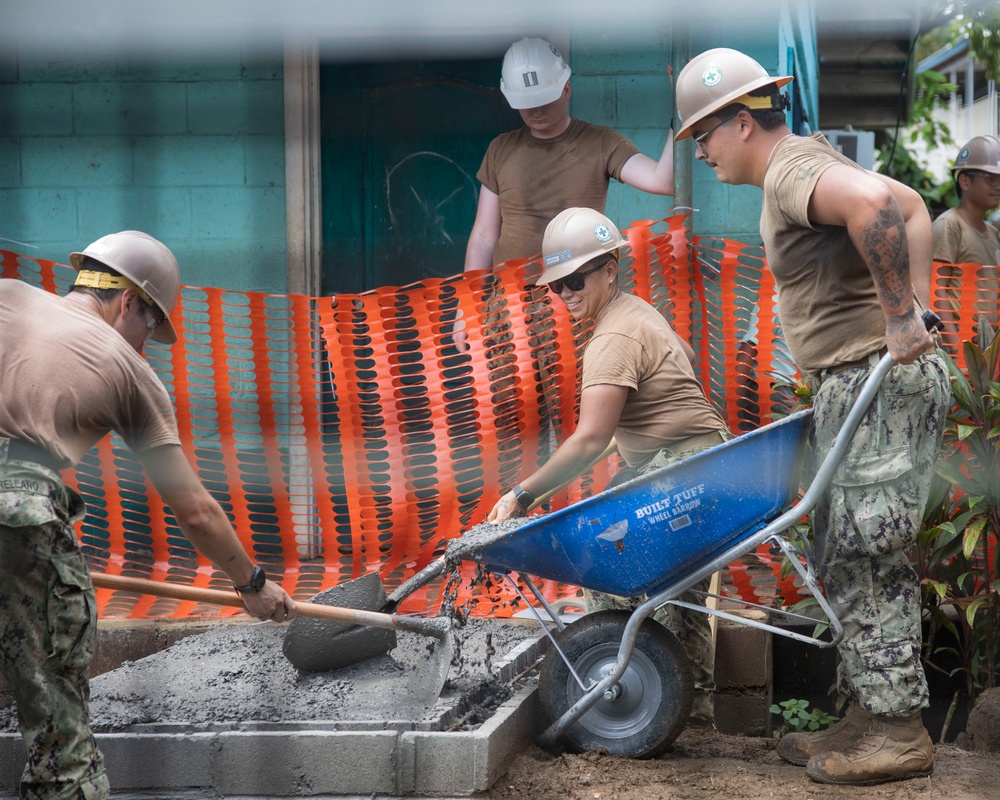 Pacific Partnership 2025 Sailors Perform Renovations at Magaiagi Elementary School