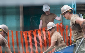 Pacific Partnership 2025 Sailors Perform Renovations at Magaiagi Elementary School