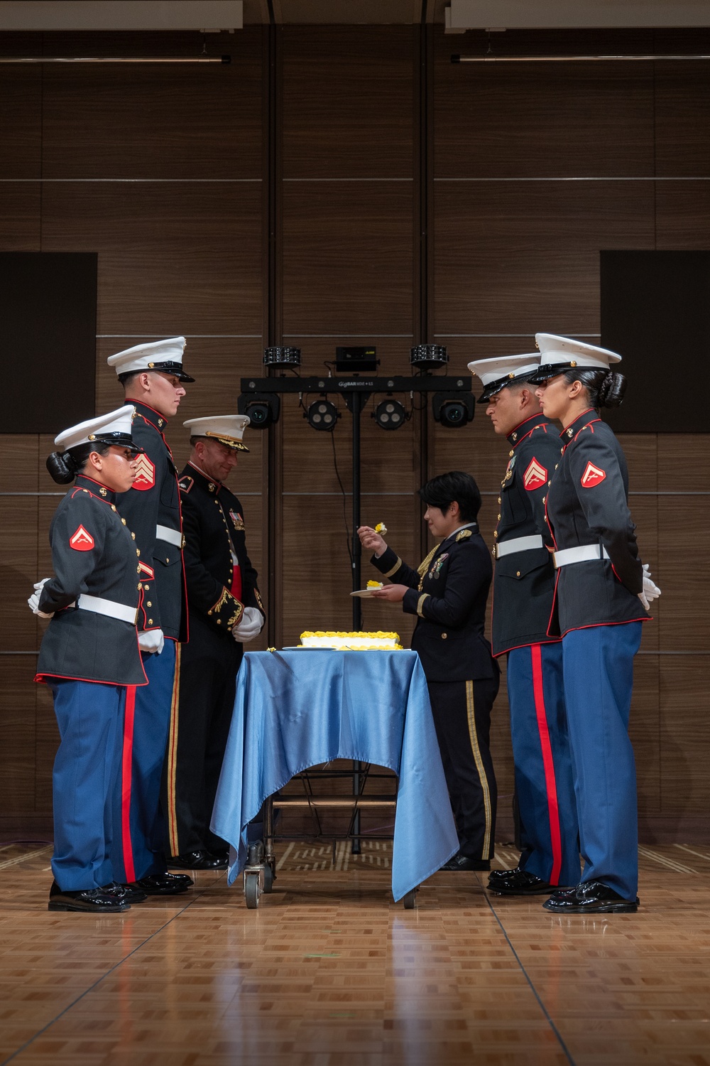 5th Air Naval Gunfire Liaison Company celebrates the 250th Marine Corps Birthday