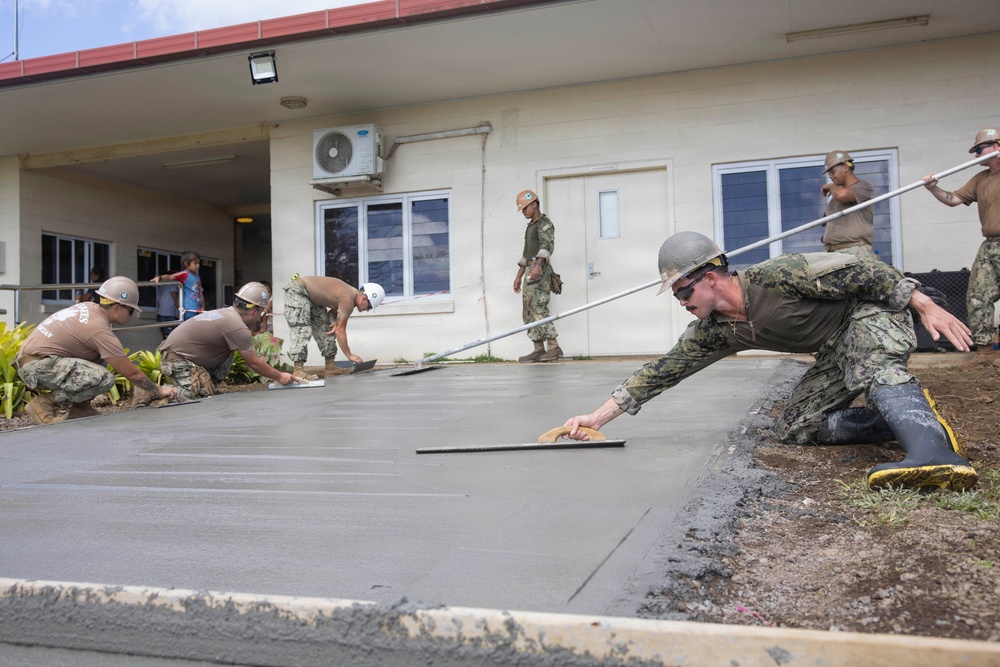 Sailors Assigned to Amphibious Construction Battalion One Perform Repairs and Renovations at Faleolo Medical Center in Faleolo, Samoa