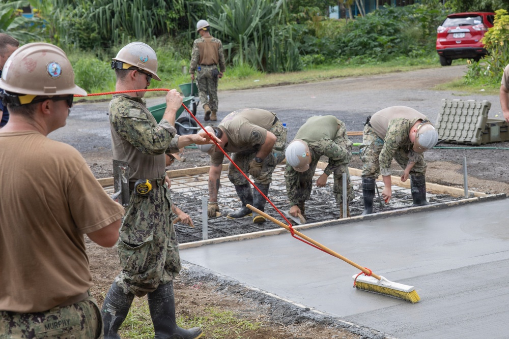 Sailors Assigned to Amphibious Construction Battalion One Perform Repairs and Renovations at Faleolo Medical Center in Faleolo, Samoa