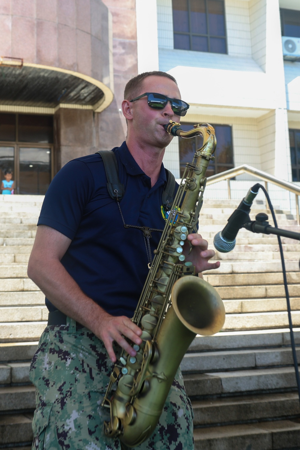 Pacific Partnership 2025 Multinational Band performs at the UN Day Celebration