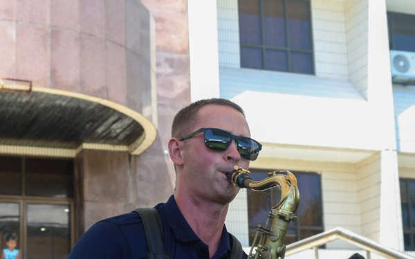 Pacific Partnership 2025 Multinational Band performs at the UN Day Celebration