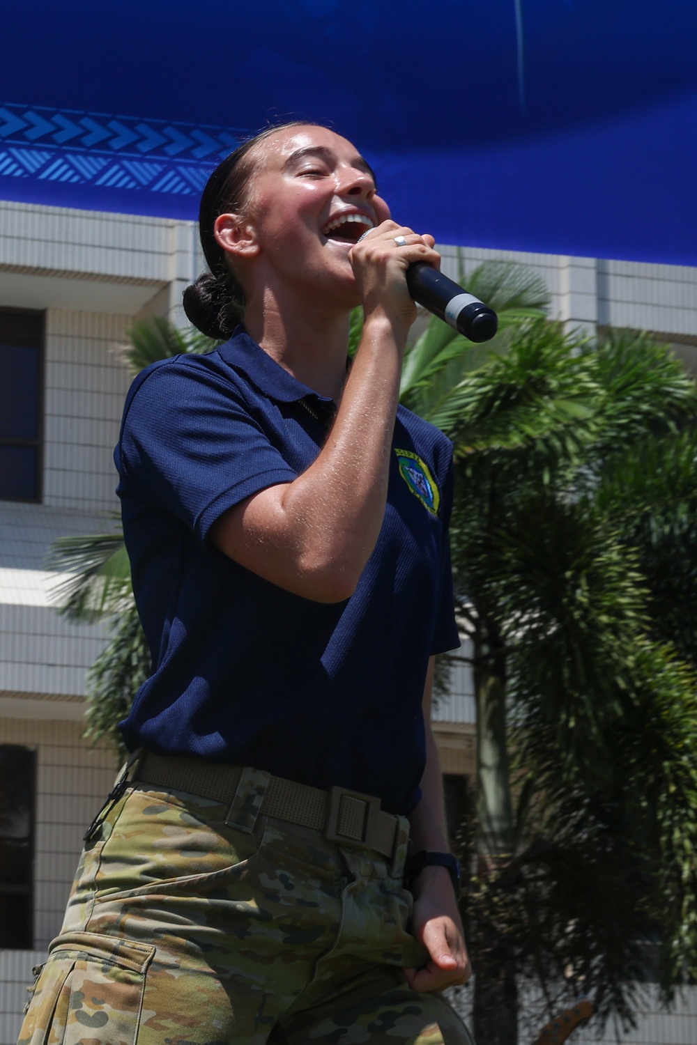 Pacific Partnership 2025 Multinational Band performs at the UN Day Celebration