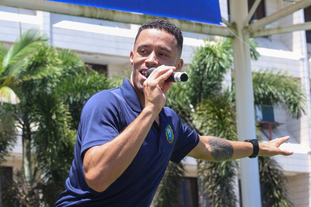 Pacific Partnership 2025 Multinational Band performs at the UN Day Celebration