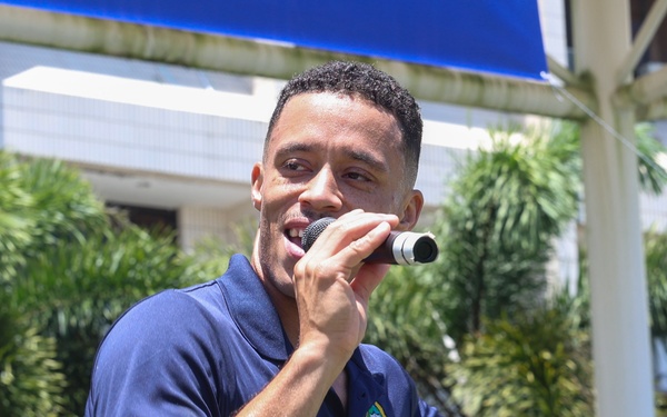 Pacific Partnership 2025 Multinational Band performs at the UN Day Celebration