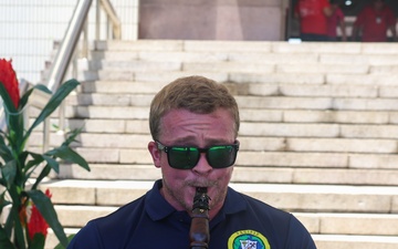 Pacific Partnership 2025 Multinational Band performs at the UN Day Celebration